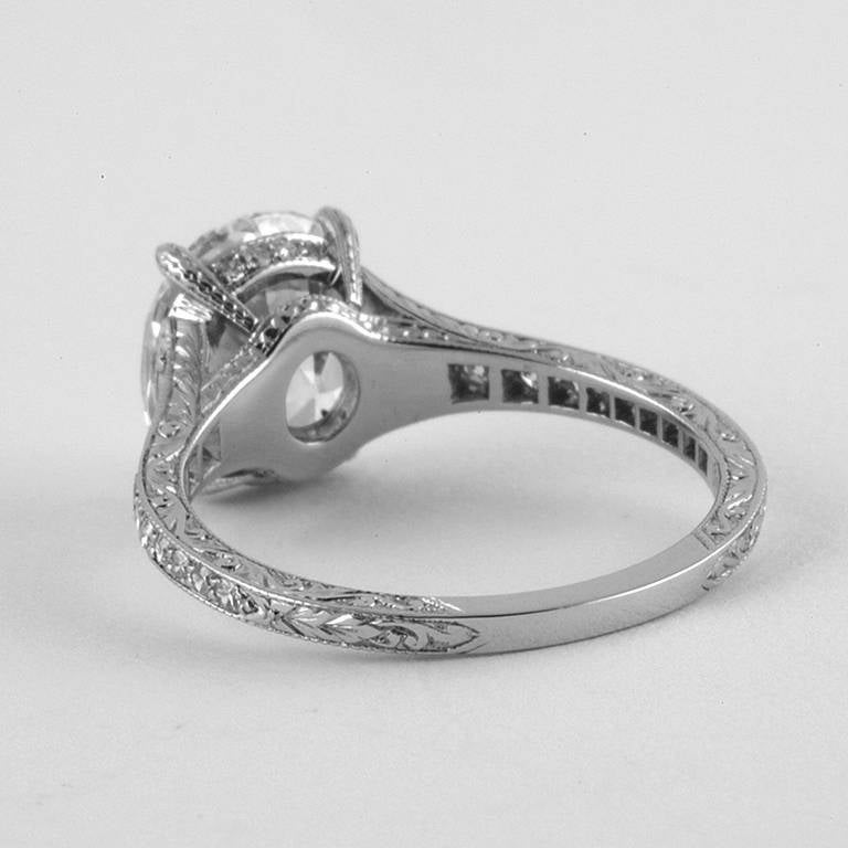 oval cushion cut diamond ring