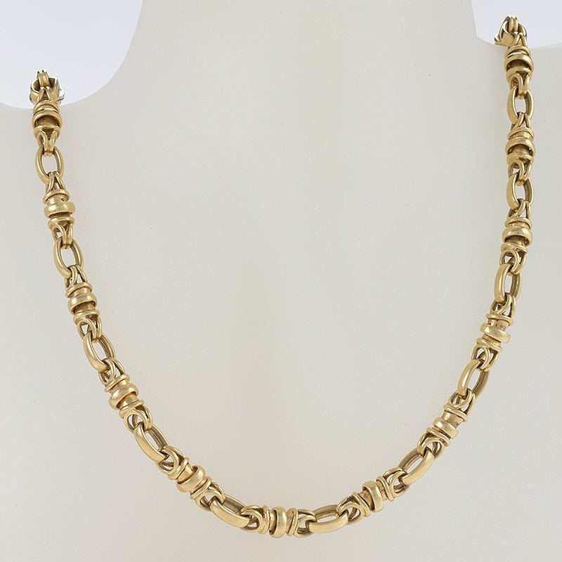 Women's Piaget Late-20th Century Gold Link Necklace/Bracelet