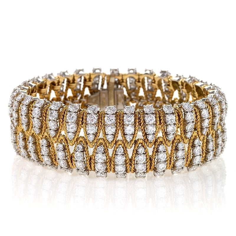 Flexible Diamond Beaded Bracelet