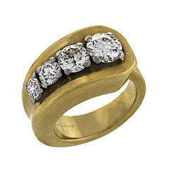 Cartier Retro Diamond Gold Ring