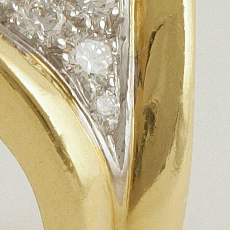 Kutchinsky London 1970s Diamond Gold Platinum Ring 1