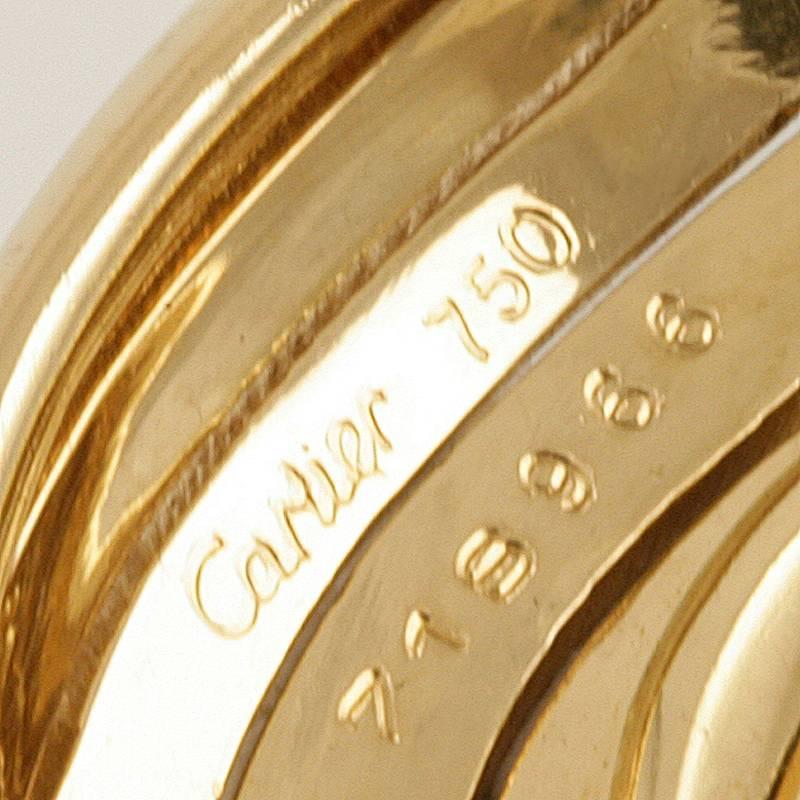 Cartier Paris 1980er Jahre Gold-Creolen im Zustand „Hervorragend“ in New York, NY