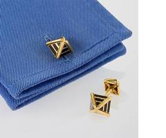 Schlumberger for Tiffany & Co. Mid-20th Century Gold and Enamel Cuff Links
