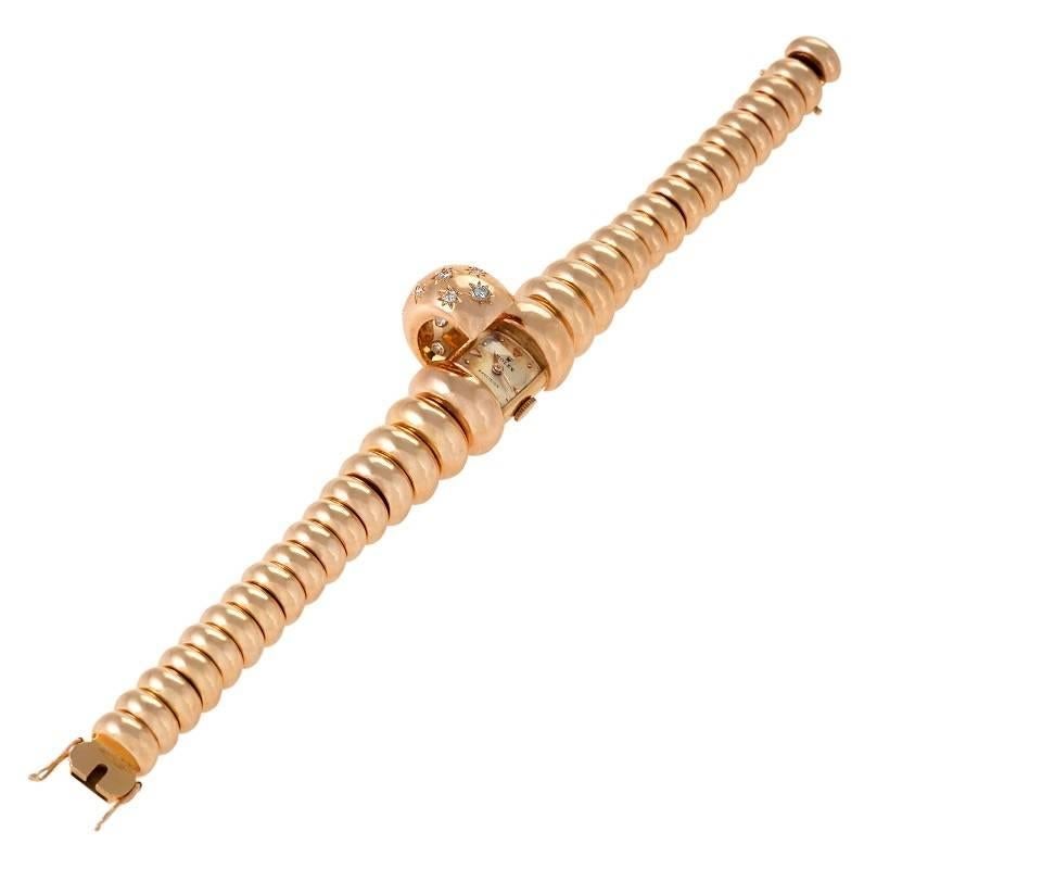 Women's Rolex Retro Diamond and Rose Gold Watch/Bracelet