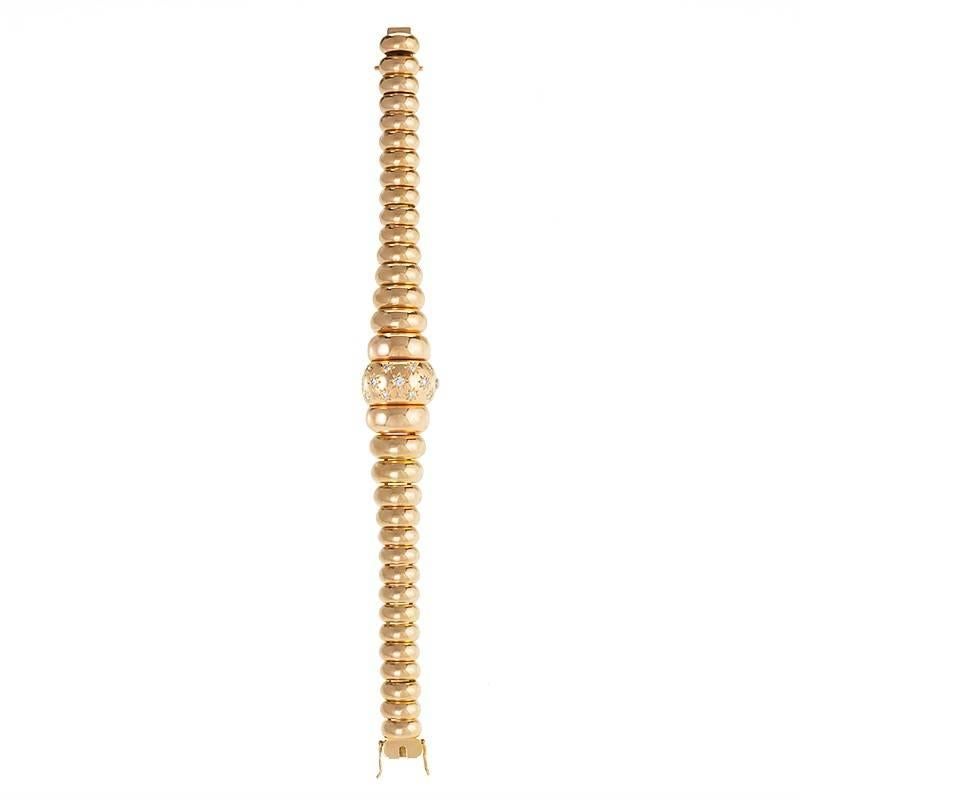 Rolex Retro Diamond and Rose Gold Watch/Bracelet 3