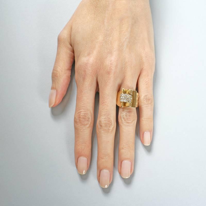 Van Cleef & Arpels Ludo Hexagone Diamond Gold Ring 1