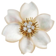 Van Cleef & Arpels Paris "Rose de Noël" Brooch