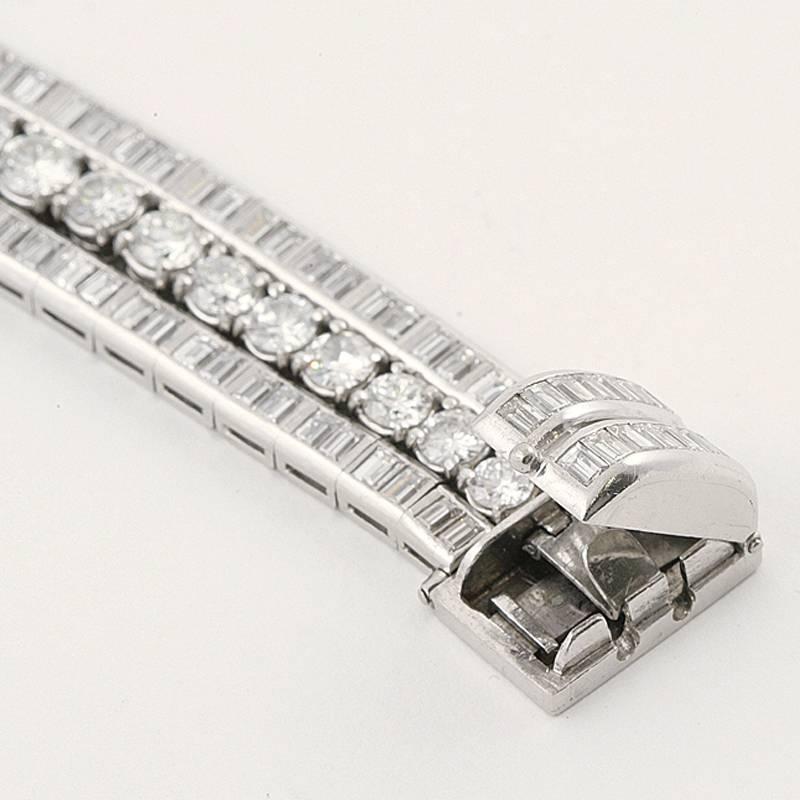 Triple Diamond Line Bracelet  2