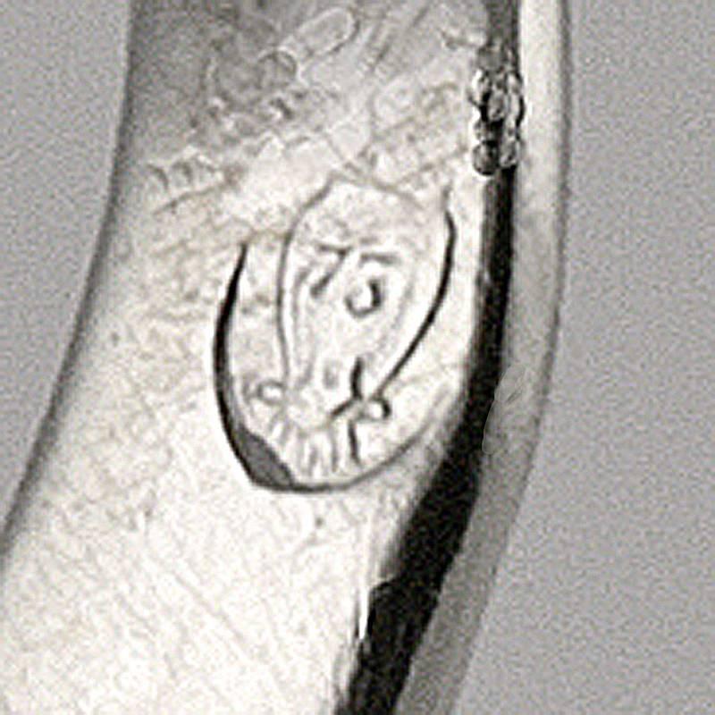 French 1950's Diamond Platinum Fan Earrings 1