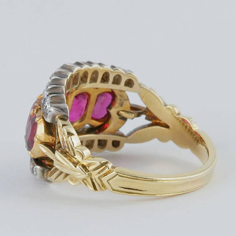 antique ruby and diamond rings