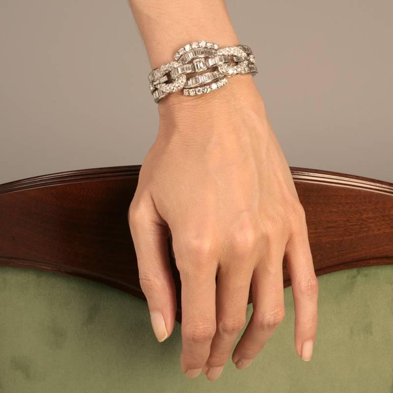 Flexible Harness Diamond Link Bracelet  2