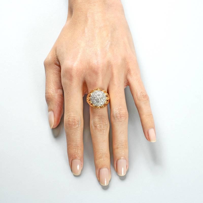 Van Cleef & Arpels 1960s Diamond and Gold Ring 5