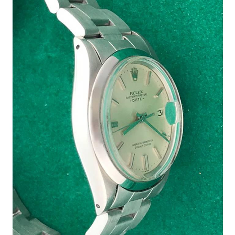 Rolex Stainless Steel Date Oyster Perpetual Automatic Wristwatch Ref 1500  In Excellent Condition In Dallas, TX