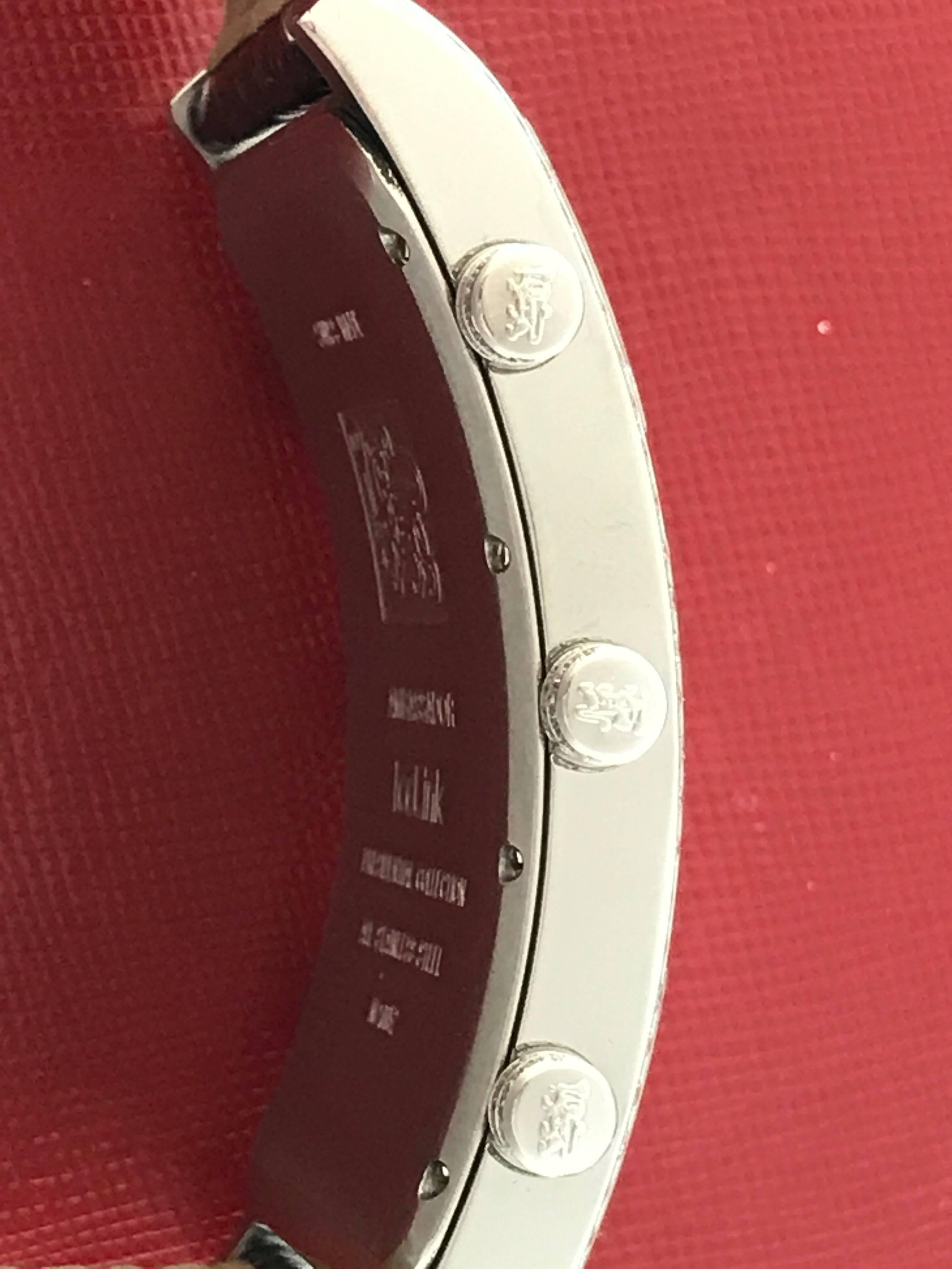 Artisan IceLink Stainless Steel Ambassador Presidential Collection Quartz Wristwatch For Sale