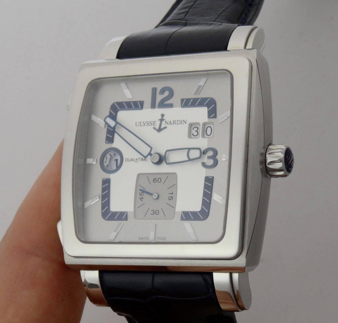 Ulysse Nardin Quadrato Mens Stainless Steel Automatic Wristwatch In Stock 2