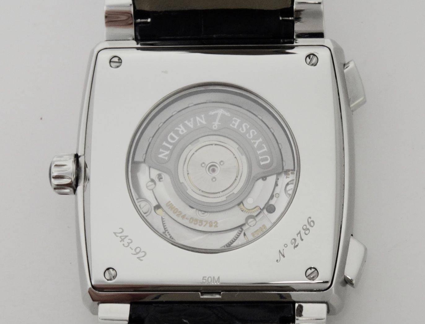 Ulysse Nardin Quadrato Mens Stainless Steel Automatic Wristwatch In Stock 1