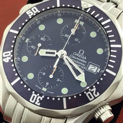 Omega Stainless Steel Seamaster Professional Chronograph Automatic Wristwatch