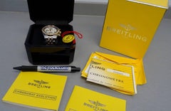 Breitling Rose Gold Stainless Steel Chronomat Evolution Automatic Wristwatch