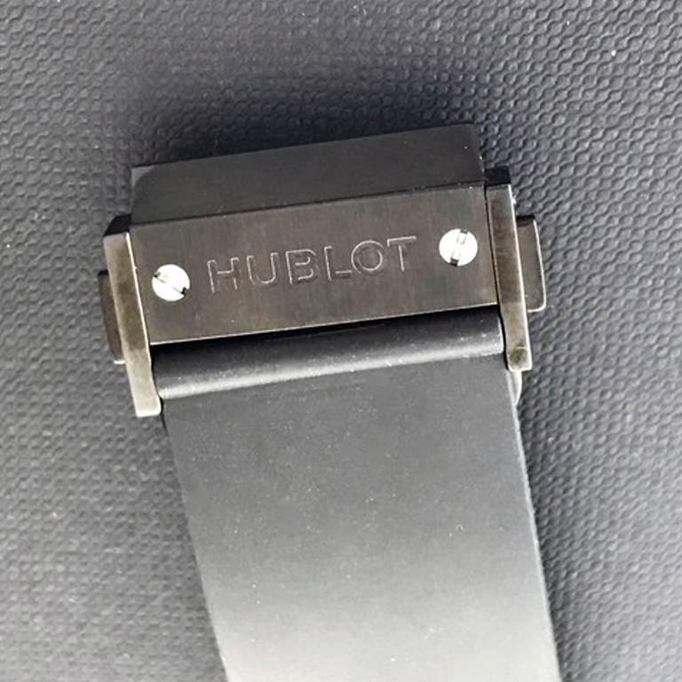 Women's or Men's Hublot Stainless Steel Big Bang King Black Magic Automatic Wristwatch For Sale