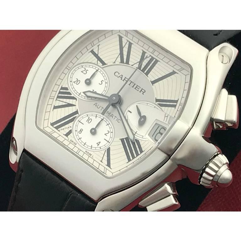 Cartier Stainless Steel Roadster Chronograph Automatic Wristwatch   2