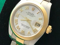 Rolex Ladies Yellow Gold Stainless Steel Datejust Automatic Wristwatch