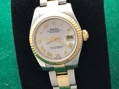 Rolex Ladies Yellow Gold Stainless Steel Datejust Automatic Wristwatch