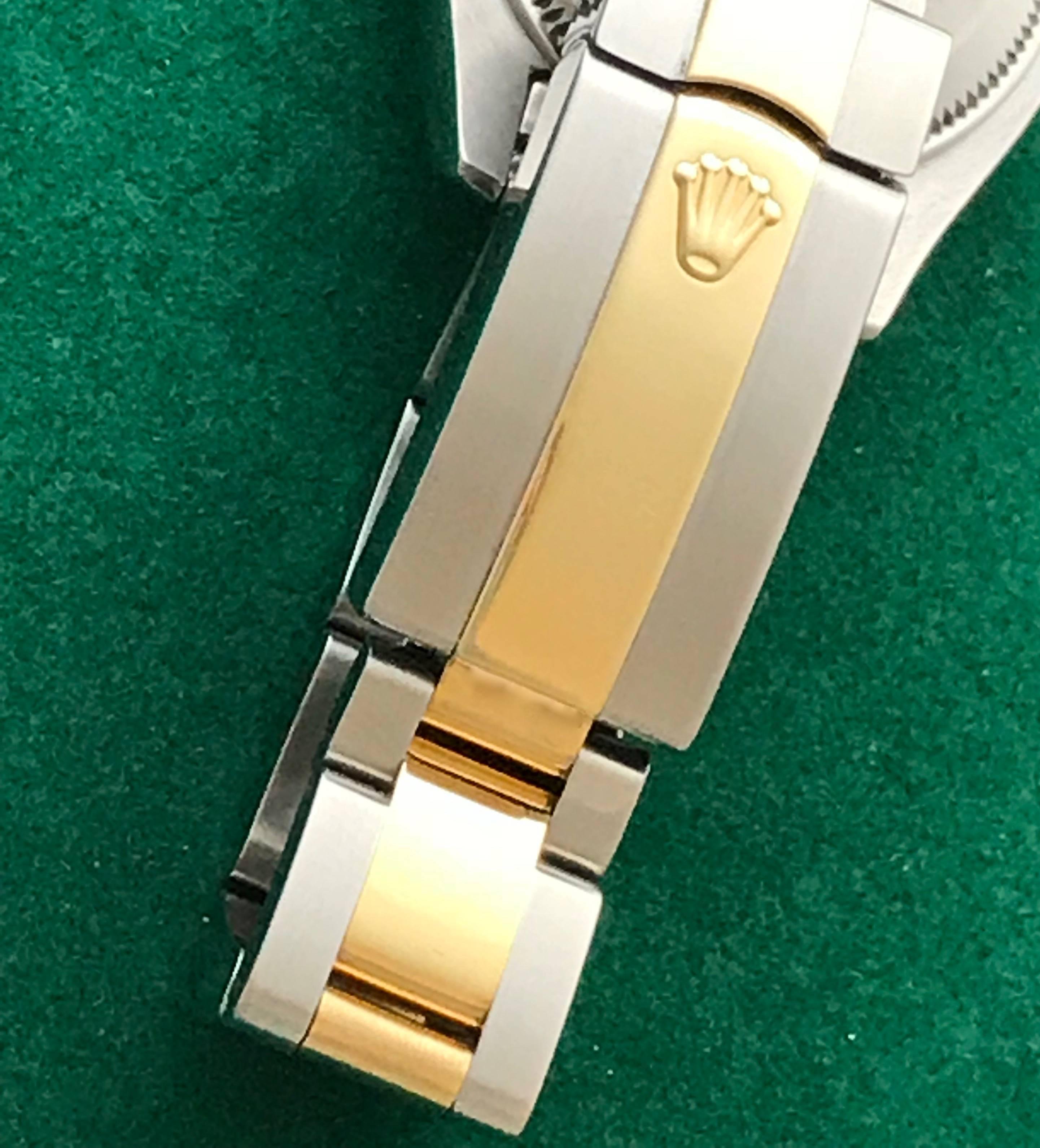Rolex Ladies Yellow Gold Stainless Steel Datejust Automatic Wristwatch  For Sale 2