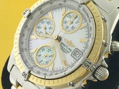 Breitling Yellow Gold Stainless Steel Chronomat Chronograph Automatic Wristwatch