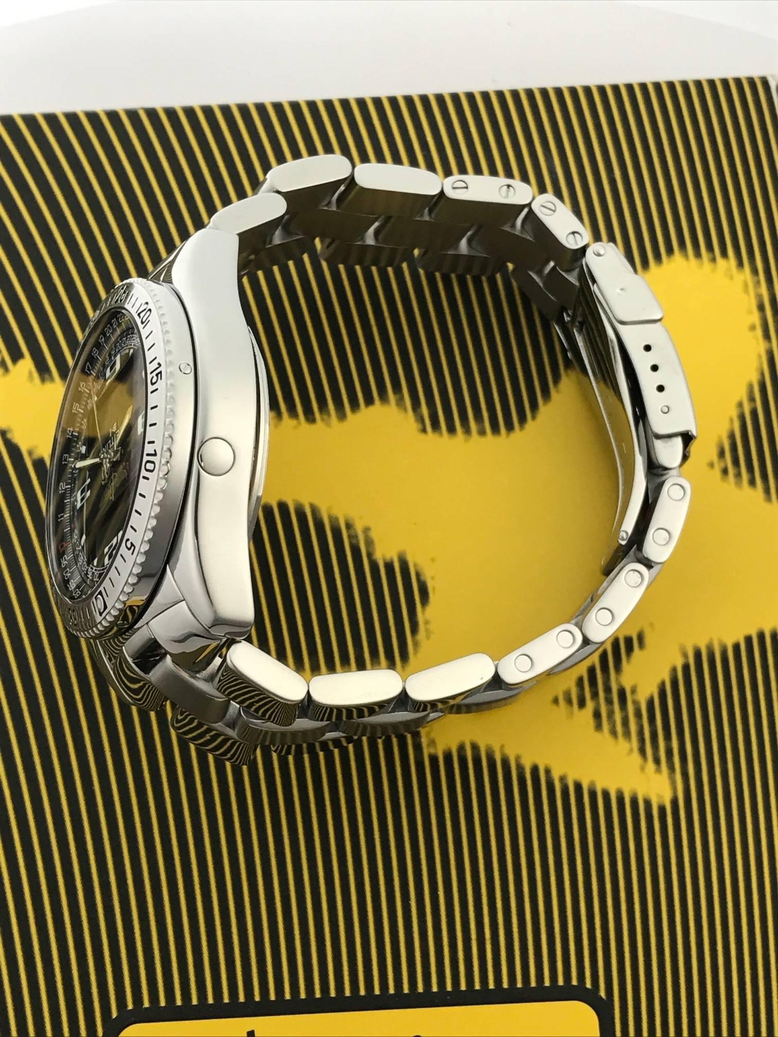 Contemporary Breitling Stainless Steel B-1 Quartz Wristwatch Ref A68362