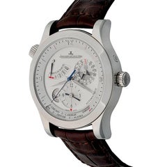 Jaeger LeCoultre stainless Steel Master Geographique Automatic Wristwatch