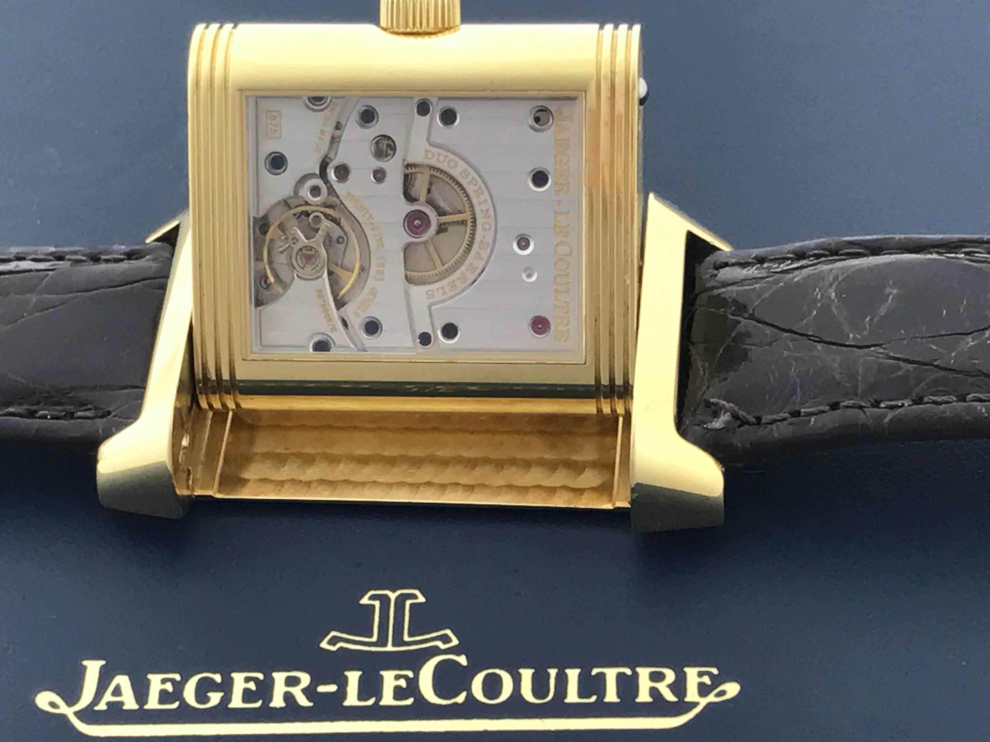 Jaeger-LeCoultre Yellow Gold Reverso Manual Wind Wristwatch  1