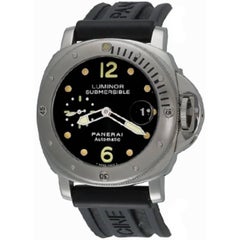 Panerai Stainless Steel Luminor Submersible Limited Edition Automatic Wristwatch