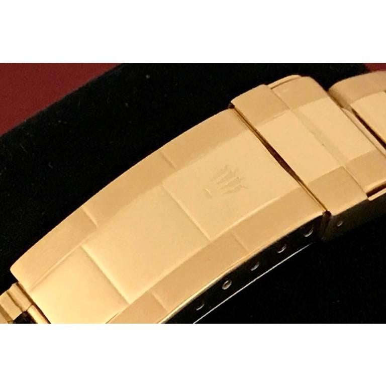 Contemporary Rolex Yellow Gold Submariner Wristwatch Ref 16808 