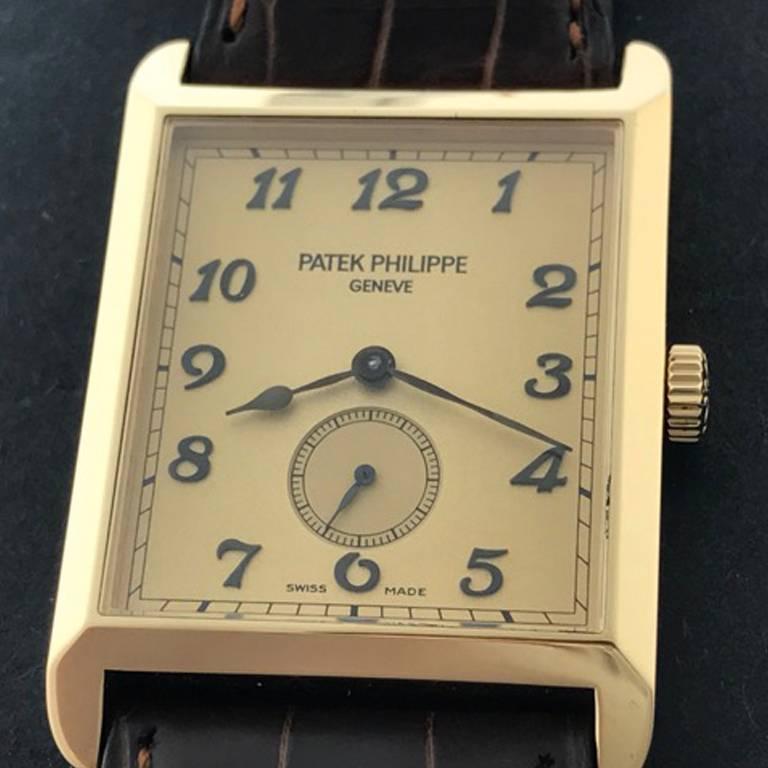 Contemporary Patek Philippe Yellow Gold Gondolo Wristwatch Ref 5109J-010  