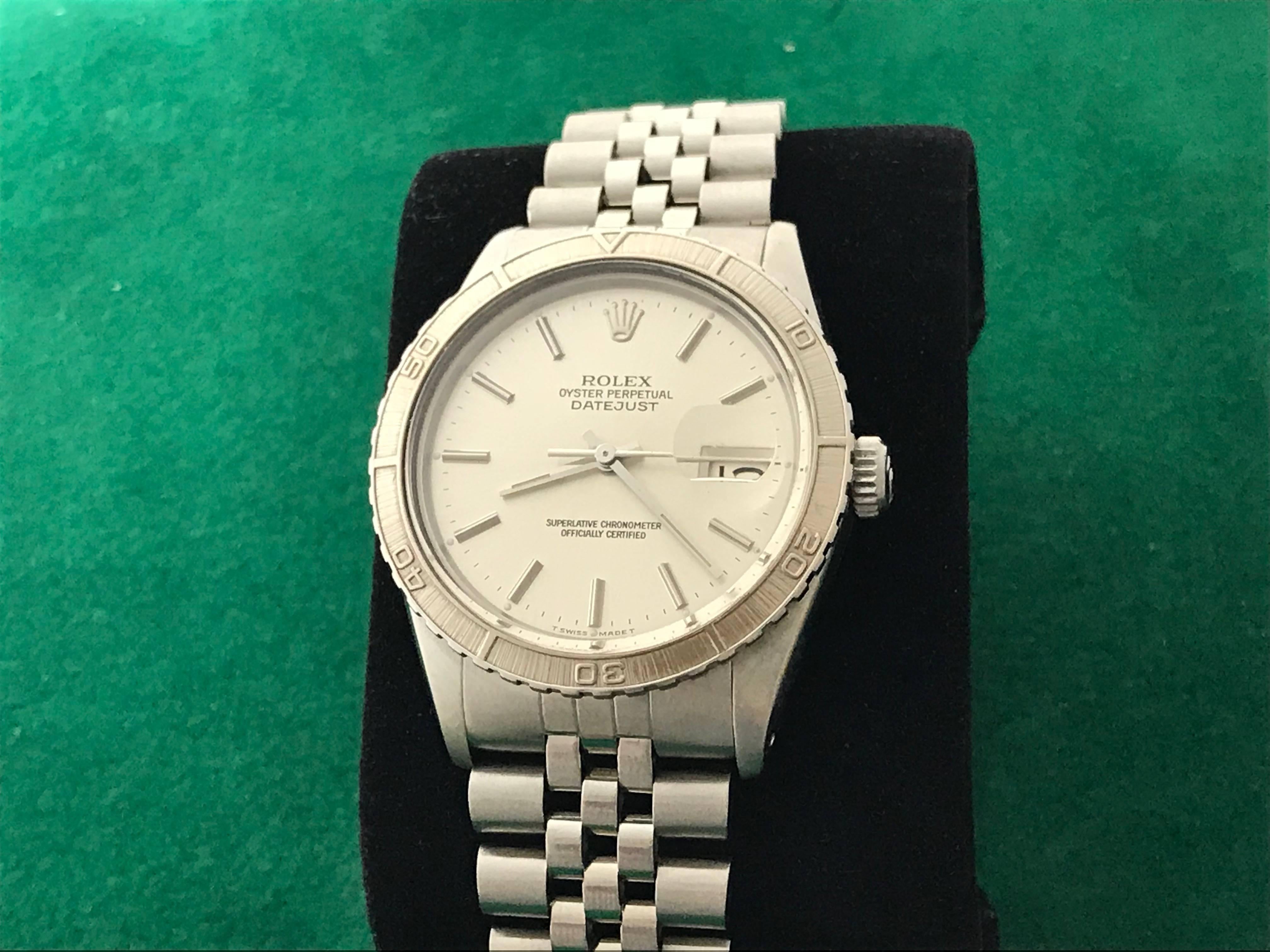 Contemporary Rolex Stainless Steel Datejust Automatic Wristwatch Ref 16250