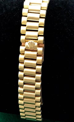Rolex Ladies Yellow Gold Diamond President Wristwatch Ref 67198