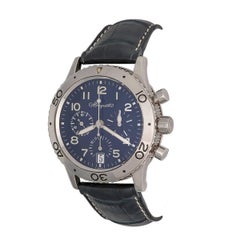 Breguet White Gold Transatlantic Chronograph automatic Wristwatch 