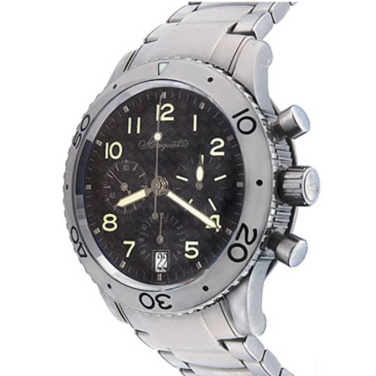 Breguet Stainless Steel Transatlantic Type XX Chronograph Automatic Wristwatch