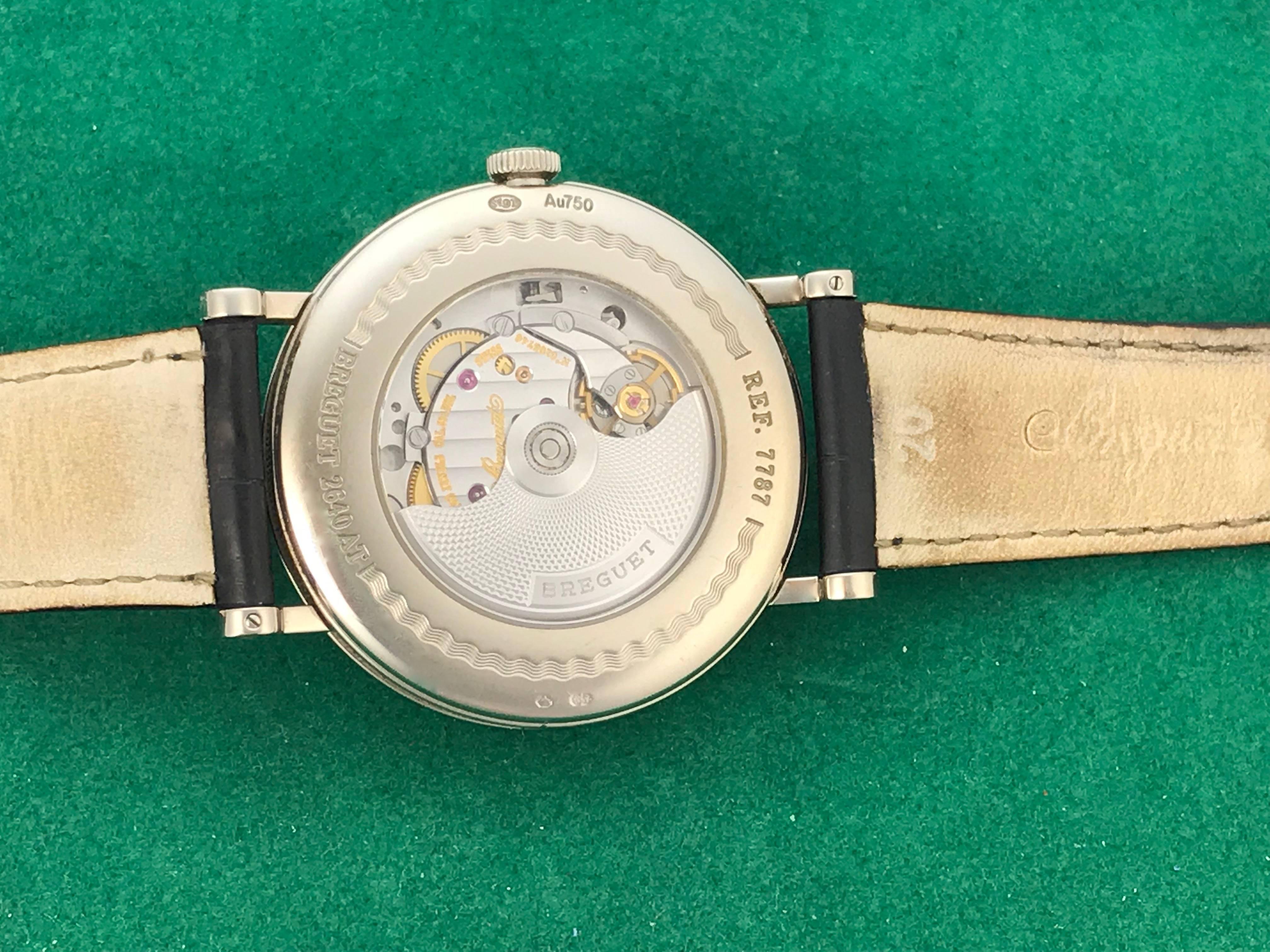 Men's Breguet Classique Moon Phase Power Reserve Indicator Automatic Wristwatch