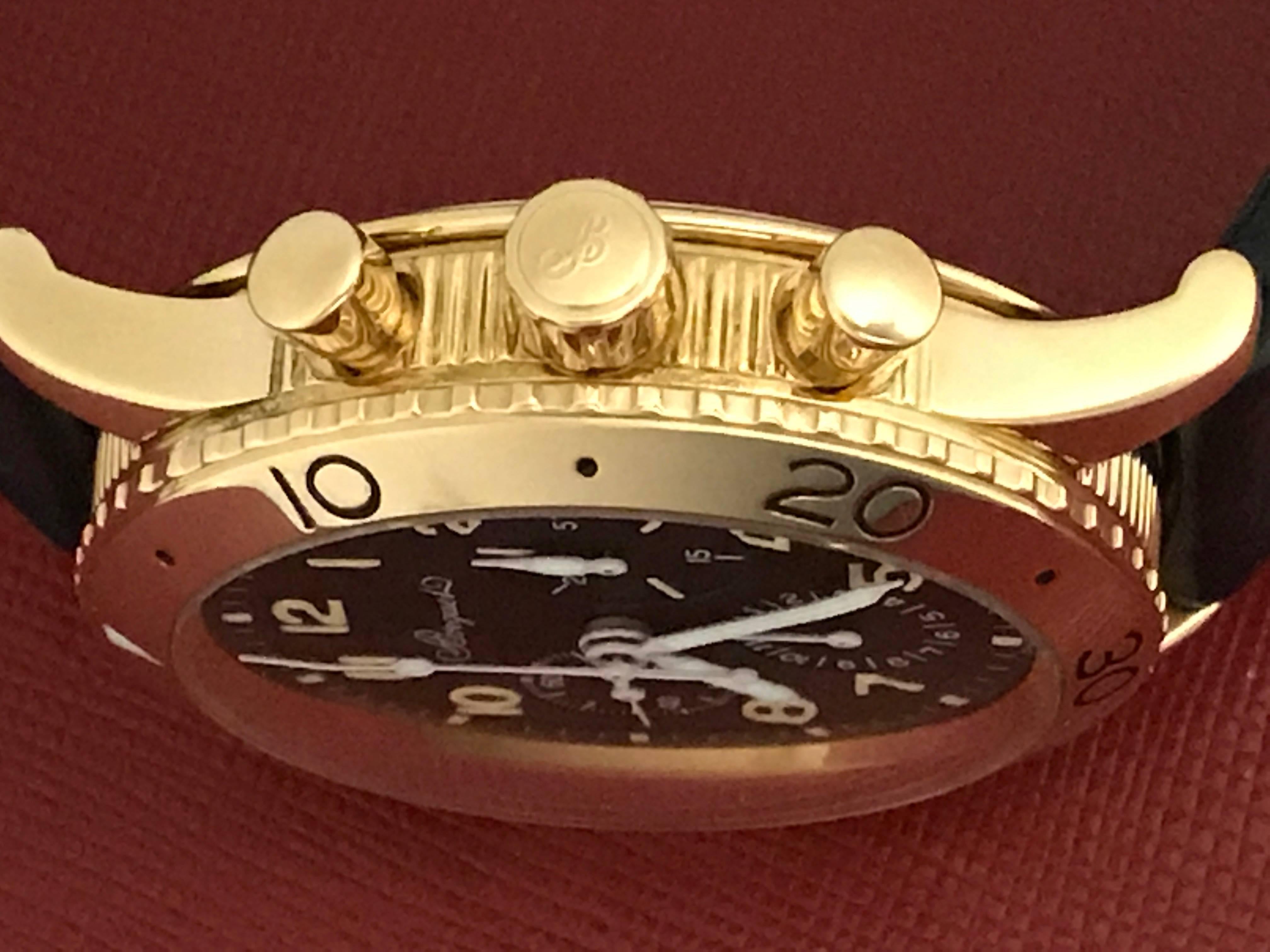 Breguet Yellow Gold Aeronavale Type XX Chronograph Automatic Wristwatch 1