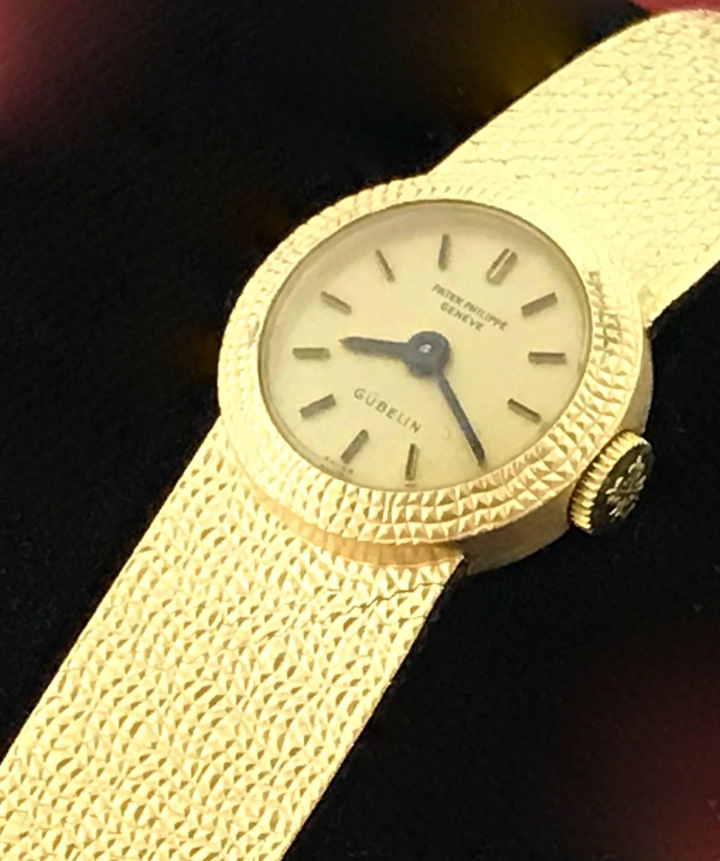 Contemporary Patek Philippe Ladies Yellow Gold Manual Wind Wristwatch Ref 3306
