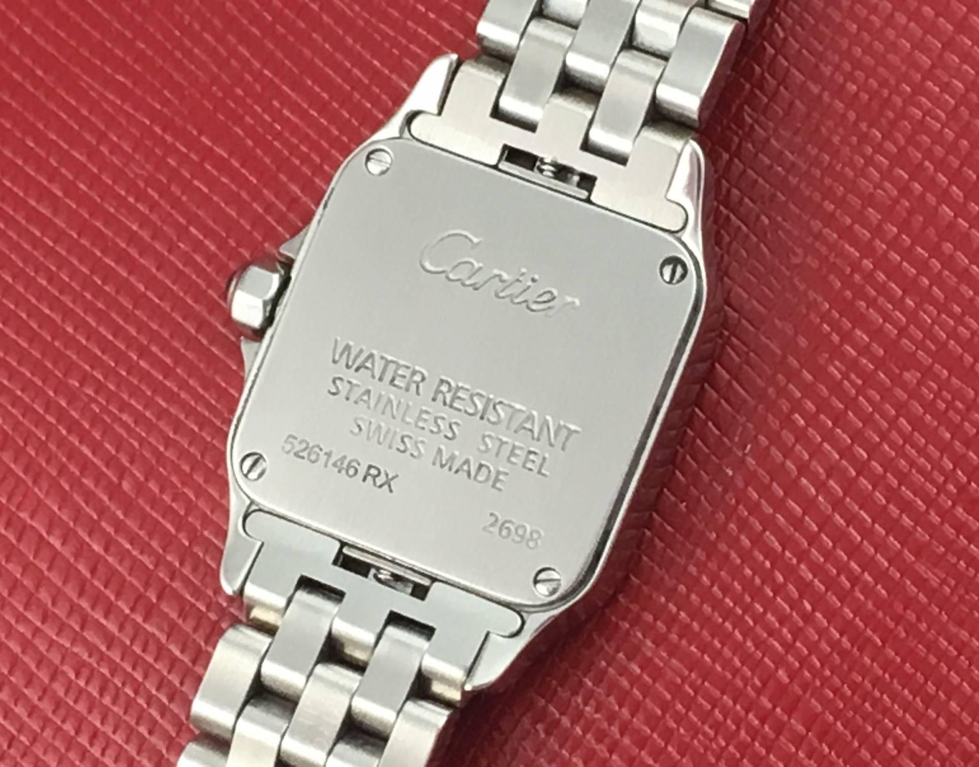Cartier Ladies Stainless Steel Santos Demoiselle Quartz Wristwatch 1