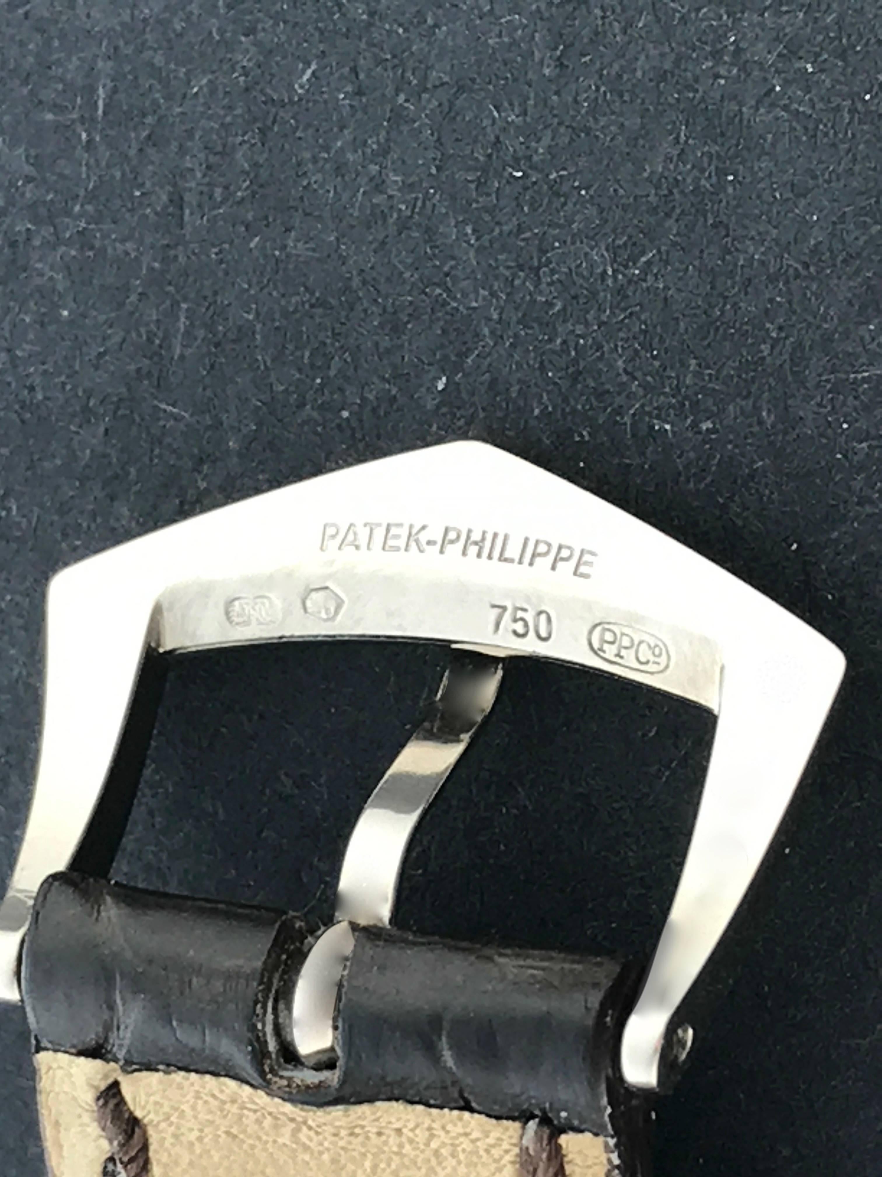 Patek Philippe White Gold Gondolo Trapeze Manual Wristwatch 2