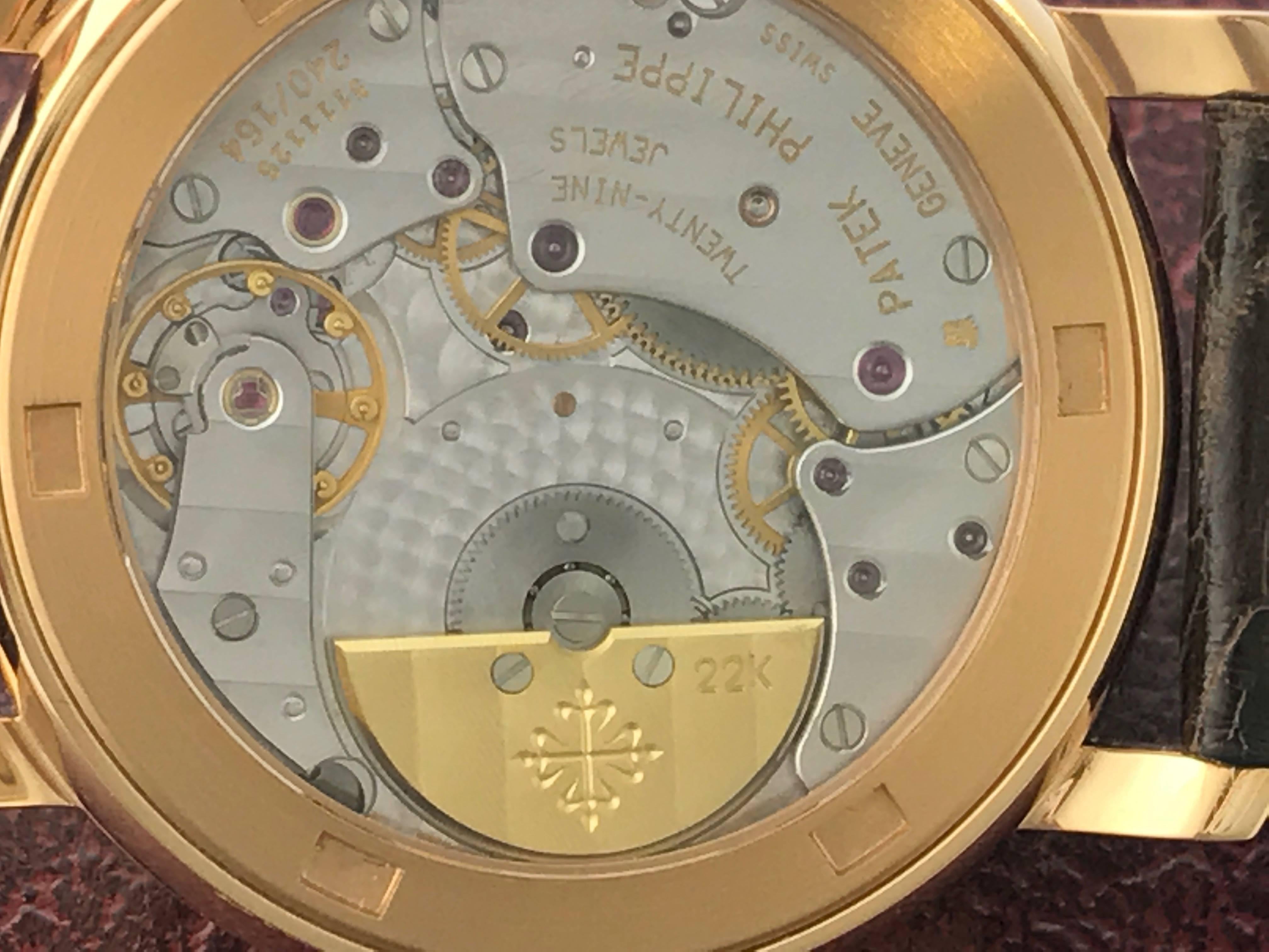 Patek Philippe Rose Gold Moonphase Automatic Wristwatch 1