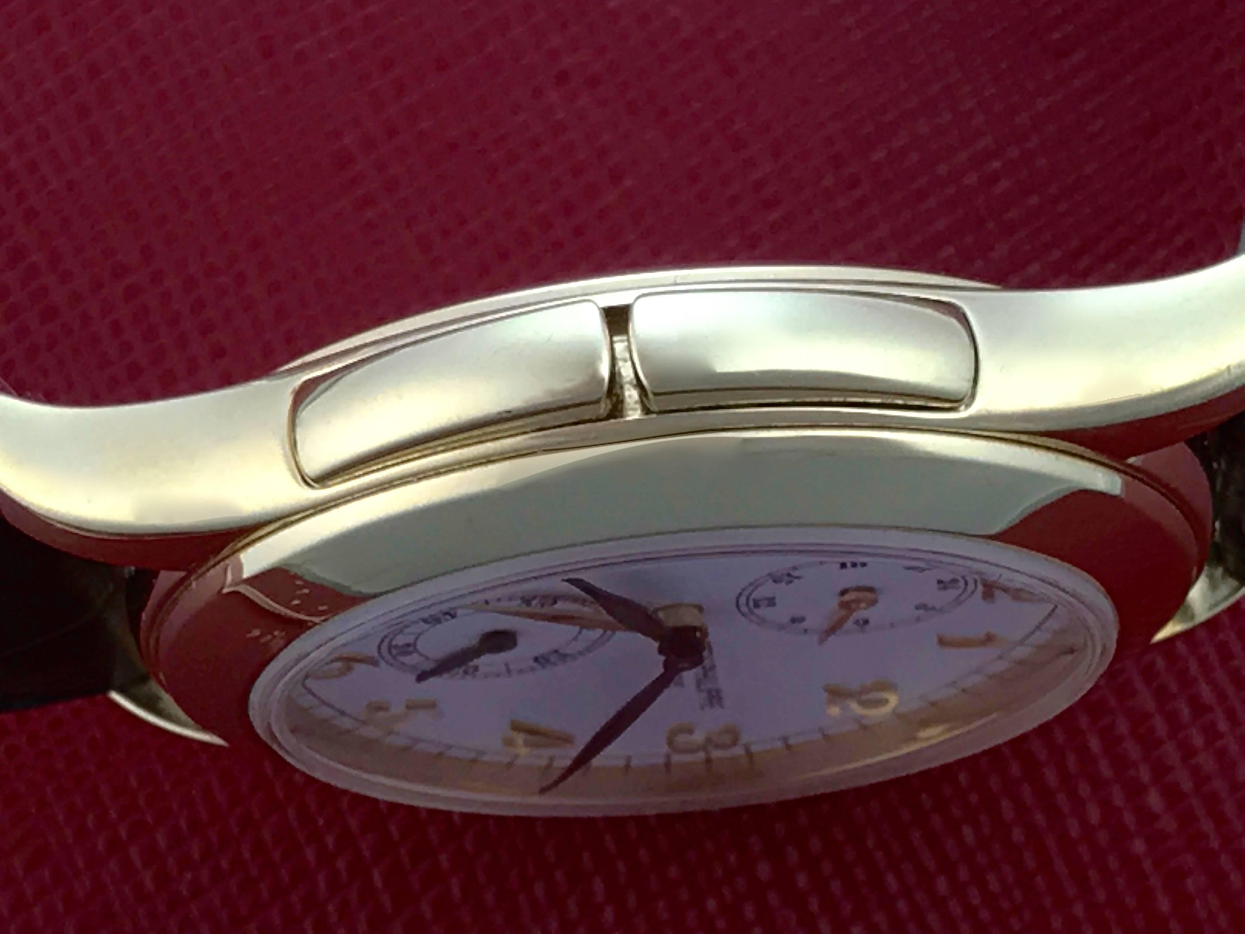Men's Patek Philippe Yellow Gold Travel Time Manual Wind Wristwatch