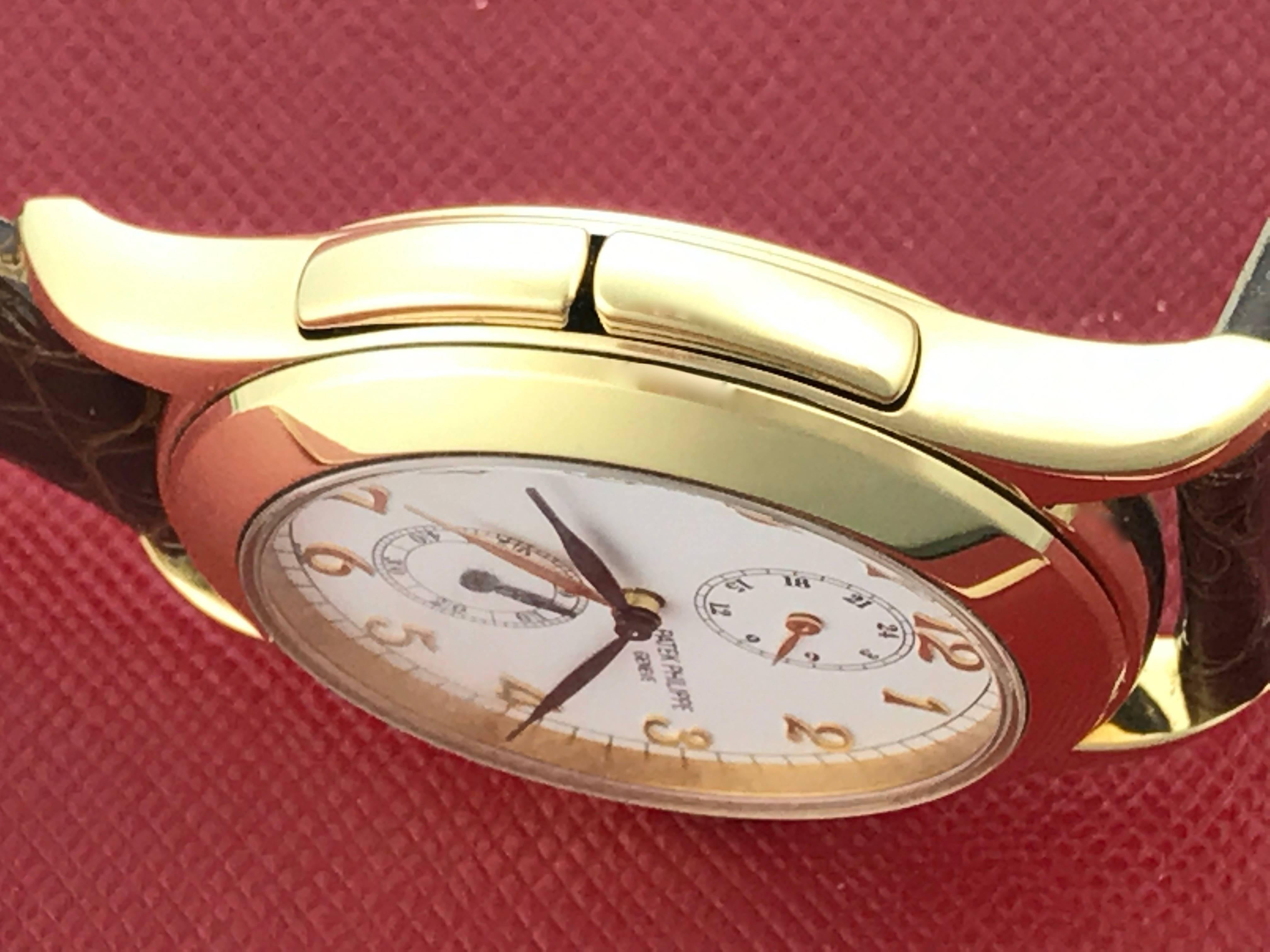 Patek Philippe Yellow Gold Travel Time Manual Wind Wristwatch Ref 5134J-001  2