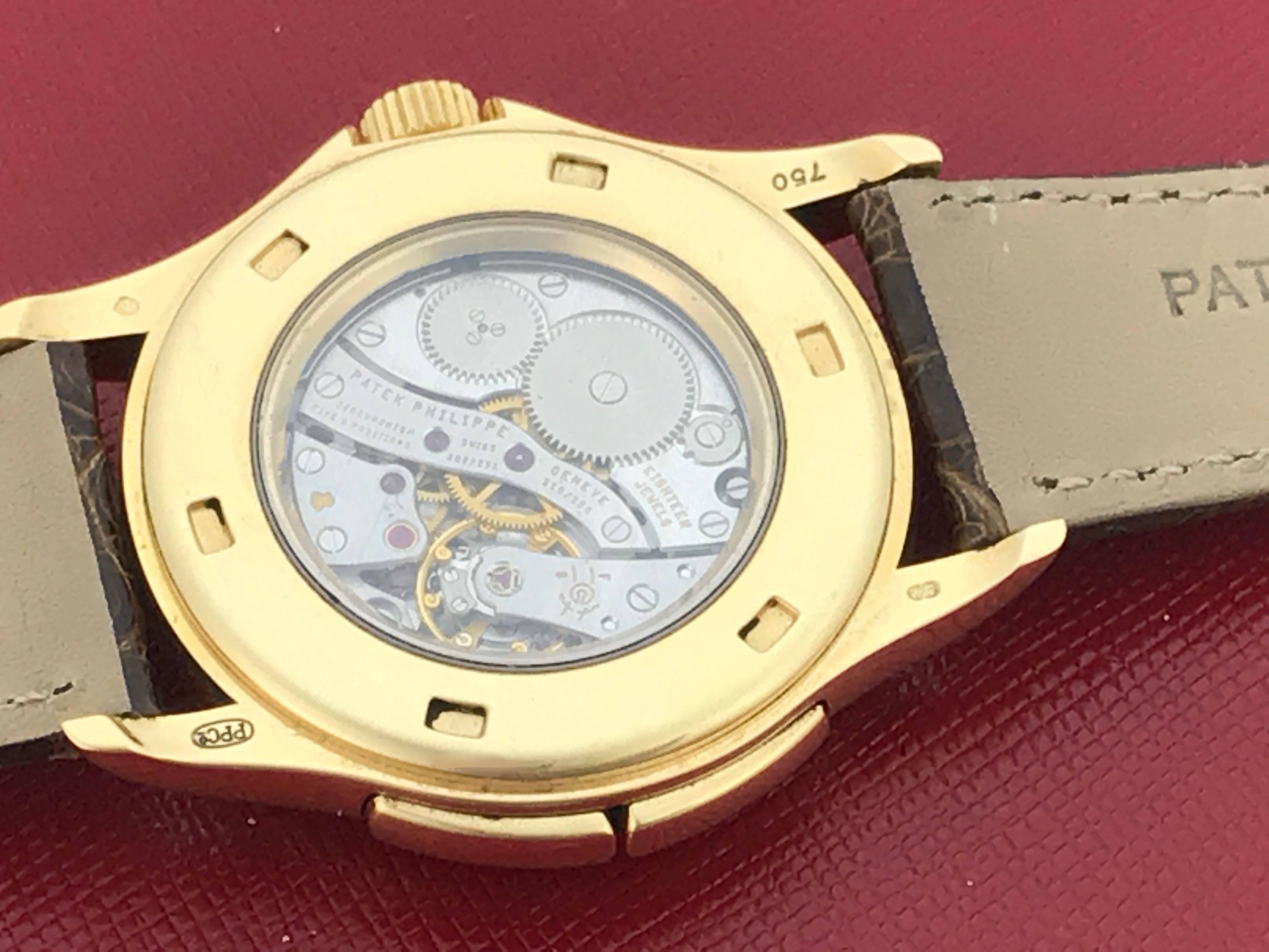 Patek Philippe Yellow Gold Travel Time Manual Wind Wristwatch Ref 5134J-001  In New Condition In Dallas, TX