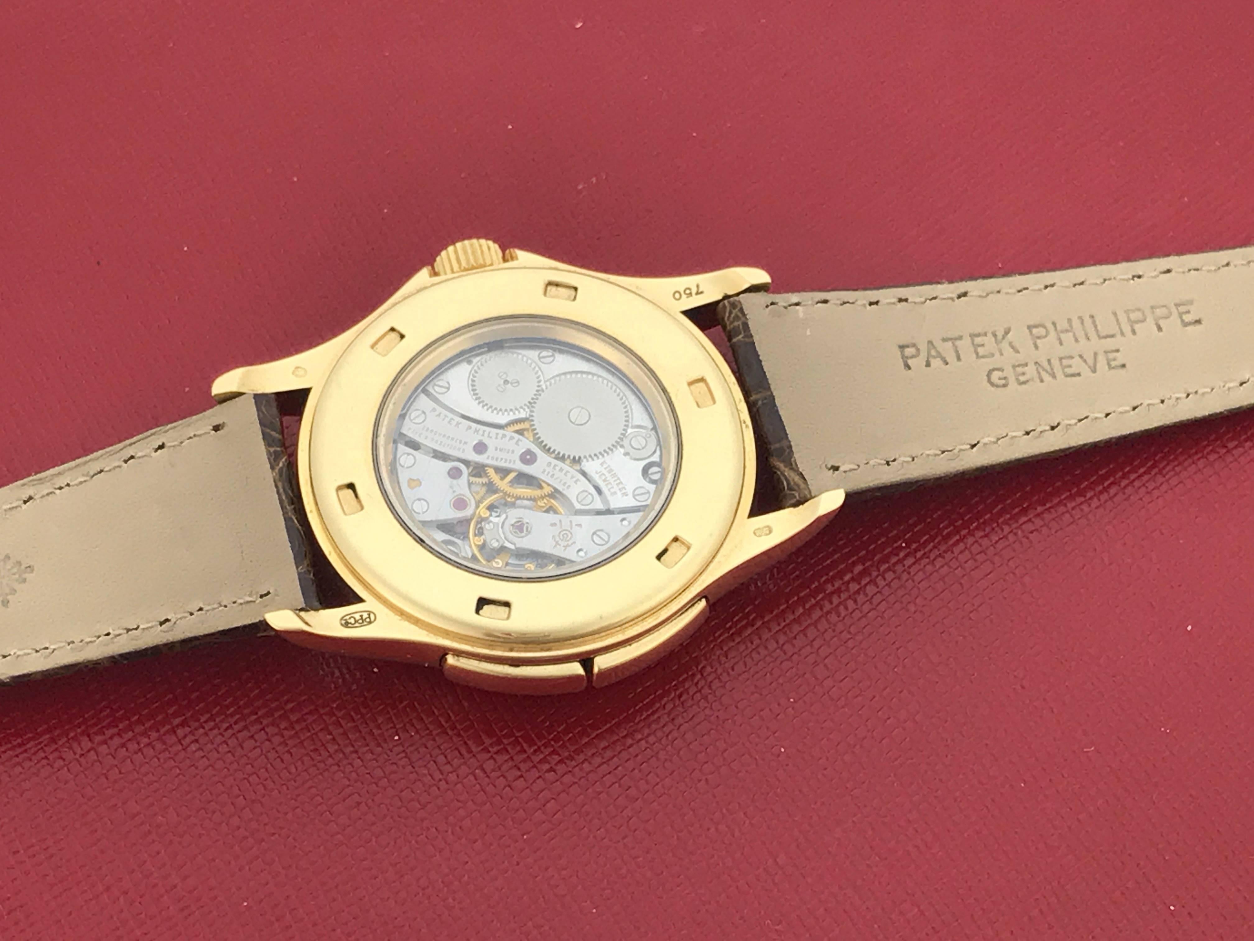 Men's Patek Philippe Yellow Gold Travel Time Manual Wind Wristwatch Ref 5134J-001 