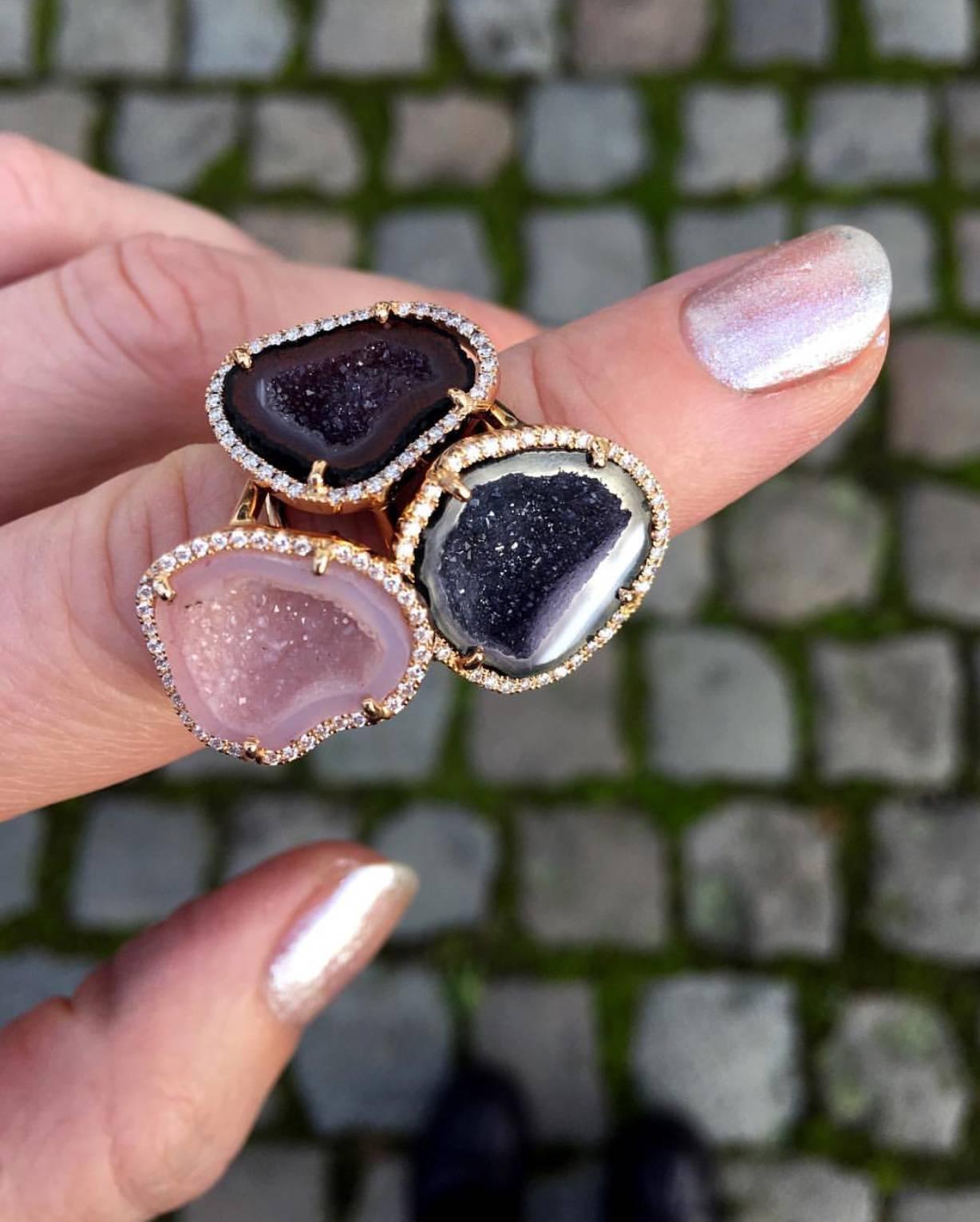 geode engagement ring