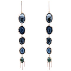 White Diamond Drop Earrings